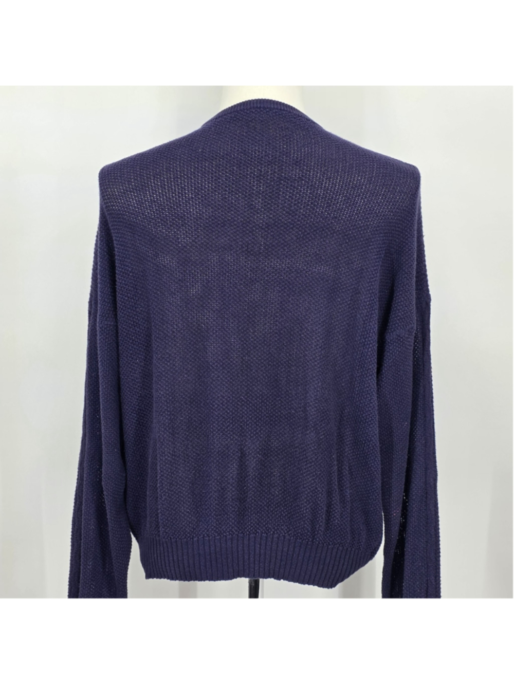 Pringle Scotland Sweater Mens M Navy Wool Knit Crewneck Quiet Luxury - Picture 6 of 12